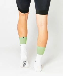 Archive Sale Fingerscrossed Socks - Block - Jade/White