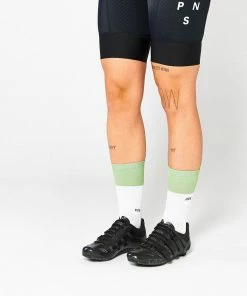 Archive Sale Fingerscrossed Socks - Block - Jade/White
