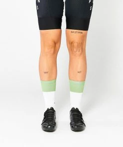 Archive Sale Fingerscrossed Socks - Block - Jade/White