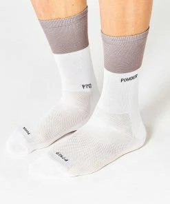Archive Sale Fingerscrossed Socks - Block - Powder/White