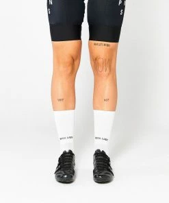 Fingerscrossed Socks - Boss Lady - White