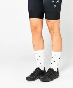 Fingerscrossed Socks - Hearts - White