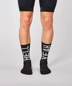 Archive Sale Fingerscrossed Socks - Hell Yeah 2.0 - Black