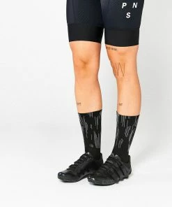 Archive Sale Fingerscrossed Socks - Lines - Black