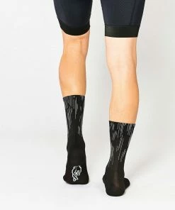 Archive Sale Fingerscrossed Socks - Lines - Black