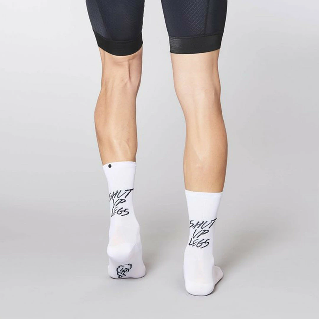 Fingerscrossed Socks - Shut Up Legs - White