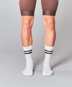 Fingerscrossed Socks - Stripes - White Archive Sale