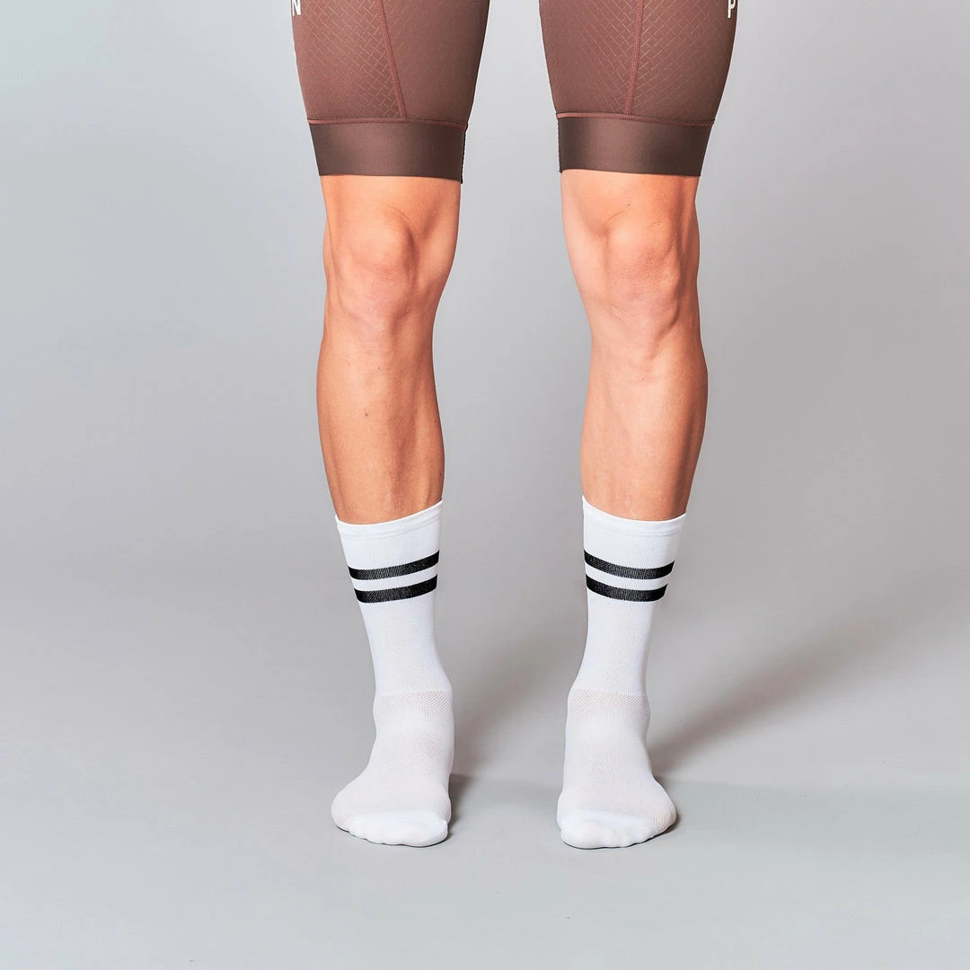 Fingerscrossed Socks - Stripes - White Archive Sale