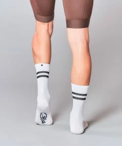 Fingerscrossed Socks - Stripes - White Archive Sale