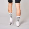 Fingerscrossed Socks - Super Power- White On Bike