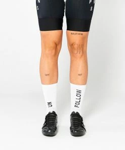 Fingerscrossed Socks - Unfollow - White Archive Sale