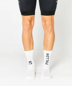 Fingerscrossed Socks - Unfollow - White Archive Sale