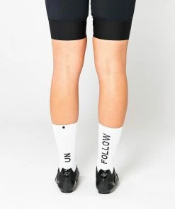 Fingerscrossed Socks - Unfollow - White Archive Sale