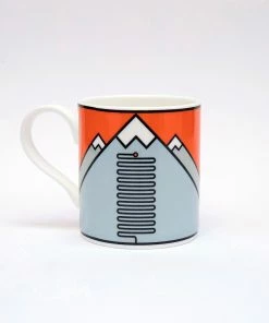 Mugs, Drinkware & Coffee The Handmade Cyclist - L'Alpe D'Huez - Bone China Mug