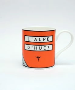Mugs, Drinkware & Coffee The Handmade Cyclist - L'Alpe D'Huez - Bone China Mug