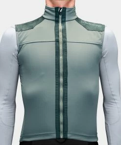 Isadore - Laurel Wreath Merino Membrane Vest On Bike