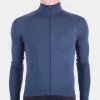 Isadore - Long Sleeve Jersey Indigo Blue On Bike