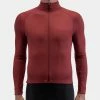 Isadore - Long Sleeve Jersey Ruby Wine On Bike