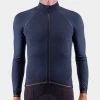 Isadore - Long Sleeve Medio Merino Jersey On Bike