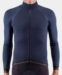 Isadore - Long Sleeve Medio Merino Jersey On Bike