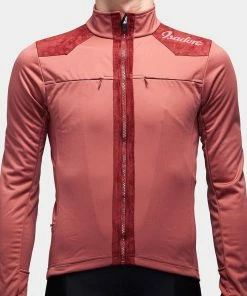 Isadore - Marsala Merino Membrane Softshell Jacket On Bike