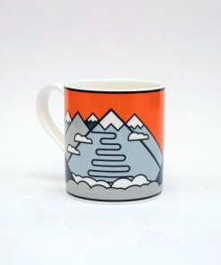 The Handmade Cyclist - Passo Stelvio - Bone China Mug Homeware & Lifestyle