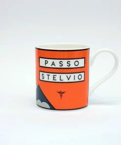The Handmade Cyclist - Passo Stelvio - Bone China Mug Homeware & Lifestyle