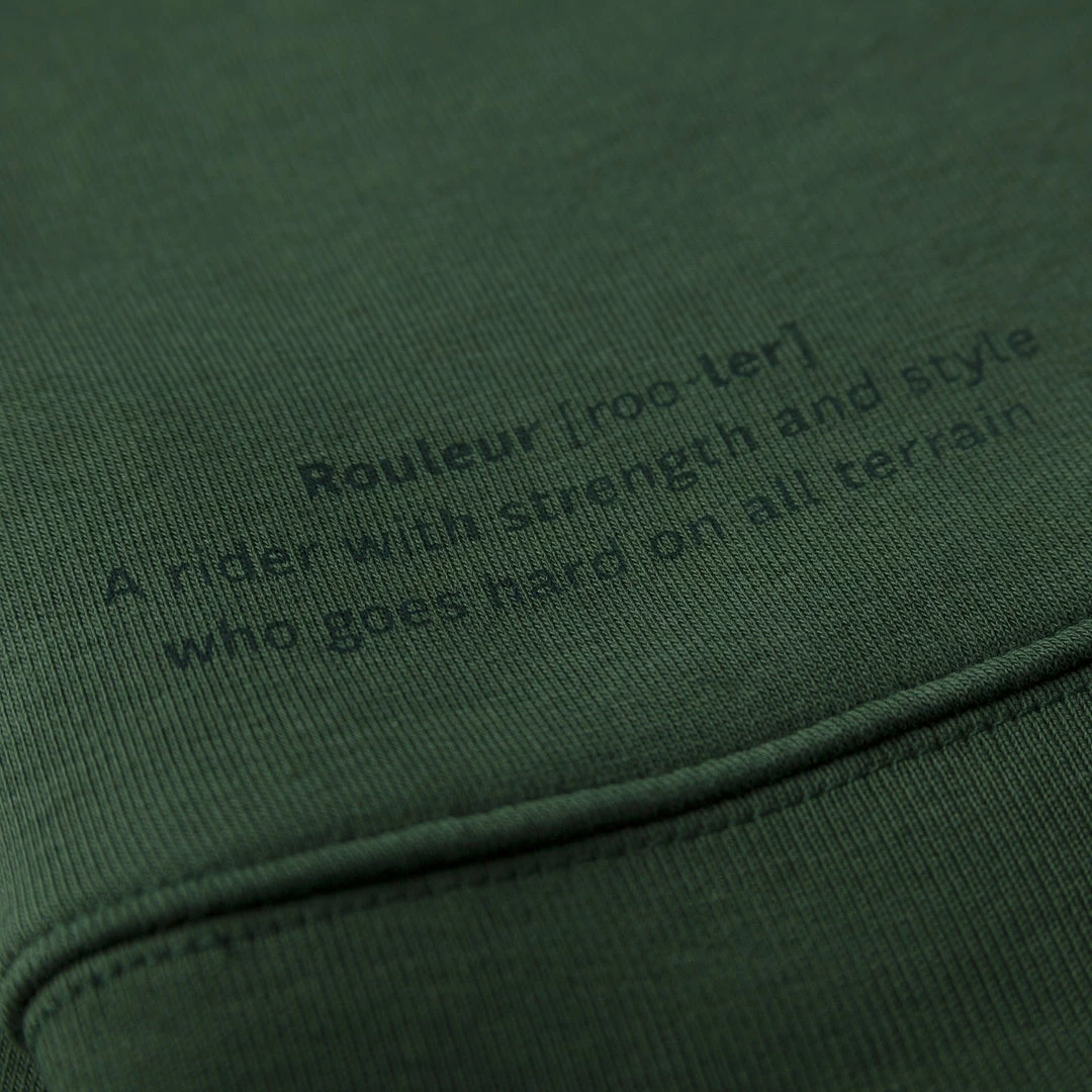 Rouleur Collection Rouleur Logo - Organic Sweatshirt - Unisex - Racing Green Entire Rouleur Collection