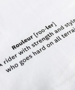 Rouleur Collection Rouleur Logo Organic Unisex T-Shirt – White Entire Rouleur Collection