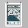 Gifts The Handmade Cyclist - Routes Art Print - Col De Télegraph & Galibiér