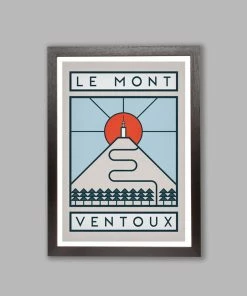 Gifts The Handmade Cyclist - Routes Art Print - Mont Ventoux