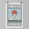 Gifts The Handmade Cyclist - Routes Art Print - Mont Ventoux