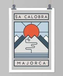 Art & Photo Prints The Handmade Cyclist - Routes Art Print - Sa Calobra