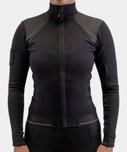Isadore - Sector Jacket Anthracite Women On Bike