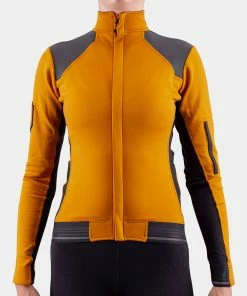 Isadore - Sector Jacket Honey Ginger Women On Bike