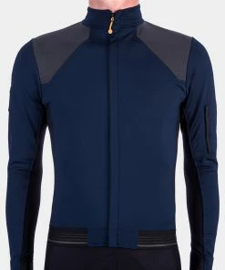 Isadore - Sector Jacket Navy Blue / Black Men