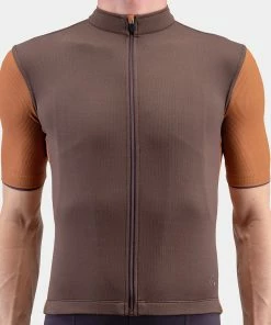 Isadore - Signature Cycling Jersey Seal Brown/Argan Oil