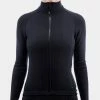 On Bike Isadore - TherMerino Jersey Anthracite Black Women