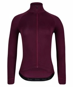 Isadore - Women's Signature Long Sleeve Jersey Fig On Bike